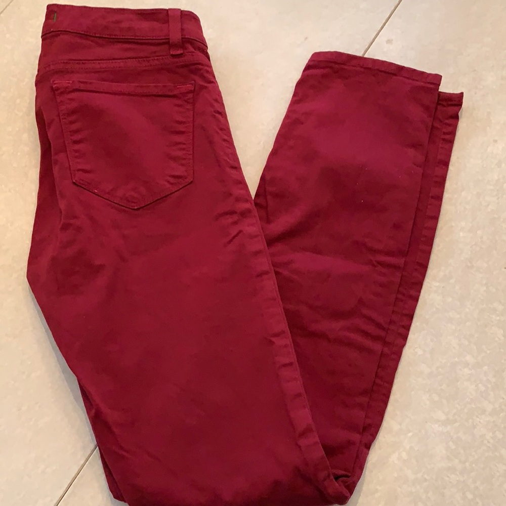 J Brand Black Cherry Skinny Jean